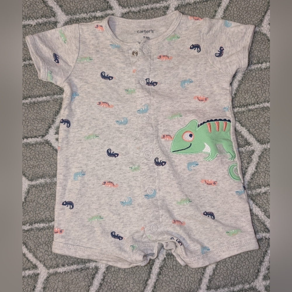 Carter's Light Gray Baby Romper